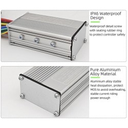 Zestaw kontrolera i wyświetlacza S866 do roweru elektrycznego - 24 V, 36 V, 48 V - 250 W, 350 W, 500 W 13 A, 15 A, 22 A  - 10 Wy