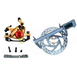 Auksinis „xTech“ stabdžių komplektas, skirtas „Xiaomi M365“, 1S, „Essential“, „Pro2“ arba „M365 Pro“. ZOOM xTech - 1 Auksinės sp