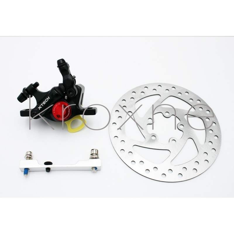 Kompletny czarny zestaw hamulcowy xTech do Xiaomi M365, 1S, Pro2 lub M365 Pro ZOOM xTech - 1 Czarny zestaw montażowy hamulca Zoo