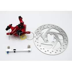 Kompletny czerwony zestaw hamulcowy xTech do Xiaomi M365, 1S, Pro2 lub M365 Pro ZOOM xTech - 2 Czerwony zestaw montażowy hamulca