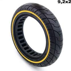 Pneu sólido 9,2 x 2 polegadas (roda sólida muito leve)  - 5 
Instale pneus sólidos de 9 polegadas - sem mais furos.
Se você pref