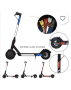 Reflecterende stickers om te zien tijdens het rijden op uw elektrische scooter.